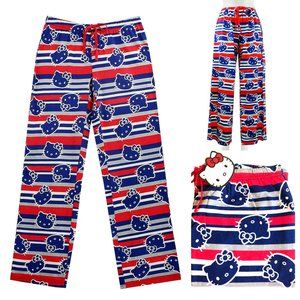 Hello Kitty cotton Pajama pants for women S,M,L,XL, Striped